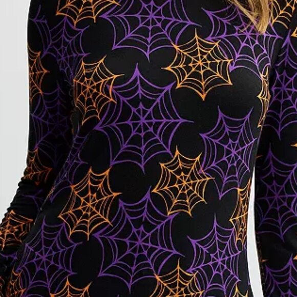 Halloween Long Sleeve T-Shirt | Small | Spider Webs Teacher Spirit Week NEW - Picture 2 of 2
